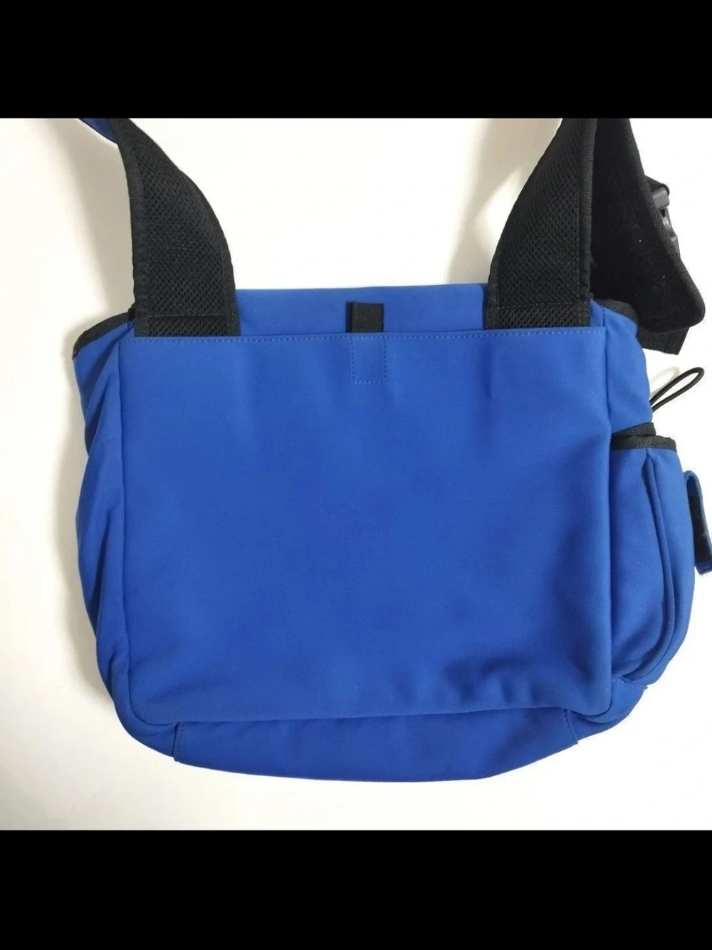 Miu Miu Cobalt Blue Messenger Bag with Black Trim